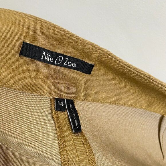 Nic + Zoe Beige Cropped Wide Leg Pants - Picture 5 of 6